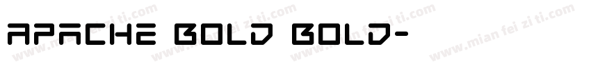 Apache Bold Bold字体转换